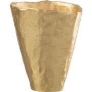 J-Line - Vaas Onregelmatig Aluminium Goud - 22.5x18x27cm