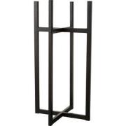 J-Line - Voet Voor Bloempot/mand Metaal Zwart Medium - 42.8x42.8x83cm