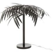 J-Line - Tafellamp Blad Metaal Zwart - 60x60x73cm