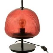 J-Line - Tafellamp Oasis Glas Rood Small - 25x25x37cm