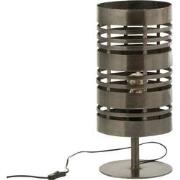 J-Line - Tafellamp Ringen Metaal Grijs - 23x23x50cm