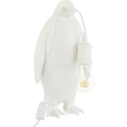 J-Line - Tafellamp Pinguïn Resine Wit Small - 18.5x18.5x35cm