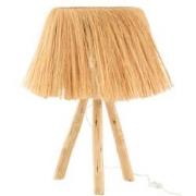 J-Line - Tafellamp Bahamas Hout/gras Naturel - 30x30x51cm