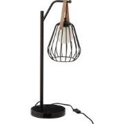 J-Line - Tafellamp Ignes Staal/marmer Zwart - 28x20x63.5cm