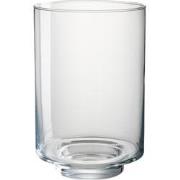 J-Line - Windlicht Laura Glas Transparant Large - 23x23x35cm