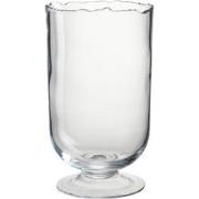 J-Line - Windlicht Op Voet Onregelmatige Rand Glas Transparant Small -...