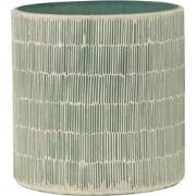 J-Line - Windlicht Mozaiek Glas Grijs Large - 16x16x16cm