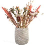 Droogbloemen - Boeket 'Trendy Lady in Red'