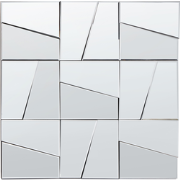 Beliani ANCEMONT - Wandspiegel-Zilver-Glas