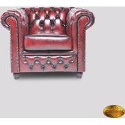 Chesterfield 3-zits bank Brighton FT Antiek Rood