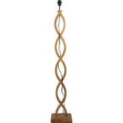 Clayre & Eef Vloerlamp  24x18x136 cm Bruin Hout Staande Lamp
