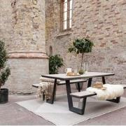 Buitenkleed Kite - Naturel/Wit - dubbelzijdig - EVA Interior Wit,Bruin...