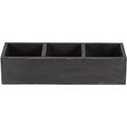 Clayre & Eef Houten kistje  33x12x7 cm Zwart Hout Rechthoek Opbergkist...