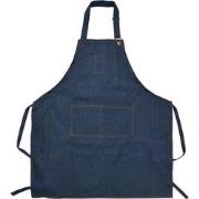 Clayre & Eef Keukenschort 77x68 cm Blauw Polyester