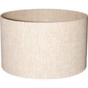PTMD Rivvo Natural Cotton Linen Lampshade Round Low