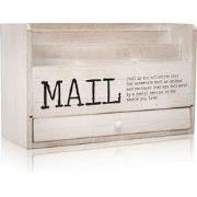 Decopatent® Brievenbak Hout met 5 vakken & 1 Lade - Bureau organizer -...