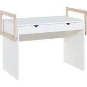 2-lades bureau met houten randen - STIGE