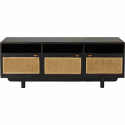 Tv-meubel zwart Calvi - L160 cm