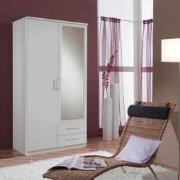 Kast 1 deur 1 spiegeldeur en 2 laden - L91 cm