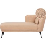 Beliani ARTHEZE - Chaise longue-Beige-Bouclé