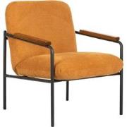 Jara Lounge stoel - geel - 68.5x72.5x82 cm
