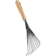 URBANJNGL - Handbladharkje - 9 Tanden - Verzinkt Staal - Essenhouten H...