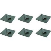 QUVIO Servet – Katoen – 40x40cm – Donkergroen – Set van 6