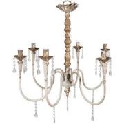 Clayre & Eef Hanglamp  72x72x67 cm Beige Goudkleurig Metaal Hanglamp E...