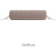 Zohome Kussensloop Lino - Kussenhoes van 25x90 cm - 1 stuk - 100% Kato...