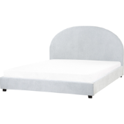 Beliani VAUCLUSE - Tweepersoonsbed-Blauw-Polyester