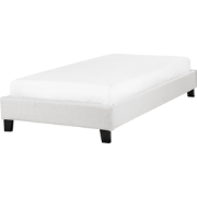Beliani ROANNE - Eenpersoonsbed-Grijs-Polyester