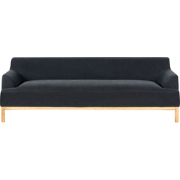 Beliani SOSJO - Driezitsbank-Zwart-Polyester