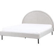 Beliani MARGUT - Tweepersoonsbed-Grijs-Polyester