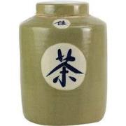 Fine Asianliving Chinese Gemberpot Groen "Thee" Handgeschilderd