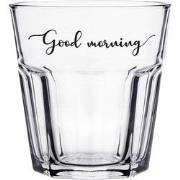 Clayre & Eef Waterglas  250 ml Glas Good morning Drinkbeker