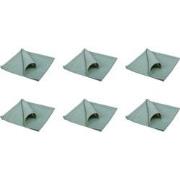 QUVIO Servet – Katoen – 40x40cm – Groen – Set van 6