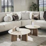 Hoyz Collection - Salontafel Romano Rechthoekige Poot - Keramisch Trav...