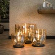Hoyz Collection - Vloerlamp UP XL - Amberkleurig Glas - Ø33