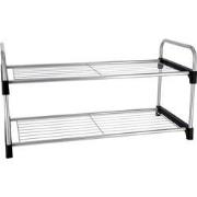 Metalen Schoenenrek 2 Laags - Schoenenkast 63x30x32cm - ruimtebesparen...