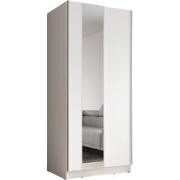 Meubella Kledingkast Salta - Wit - 80 cm - Met spiegel