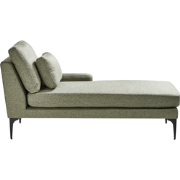 Beliani EWRON - Chaise longue-Groen-Polyester