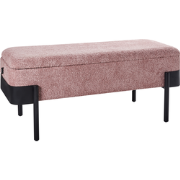 Beliani WARREN - Bedbank-Roze-Chenille