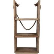 Clayre & Eef Wandrek  28x16x59 cm Bruin Hout Muurrek