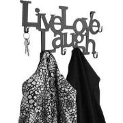 Miadomodo - Wandgarderobe met tekst: LIVE, LOVE, LAUGH Design  - Muur ...
