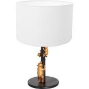 Anne Lighting - tafellamp - Animaux - zwart - metaal stof - Ø 20cm - E...