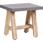 Beliani TONNARE - Tuinstoel-Grijs-Vezelcement