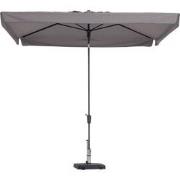 Stokparasol Delos luxe 200x300 cm Polyester taupe zonwering