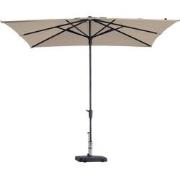 Stokparasol Syros luxe 280x280 cm Polyester ecru zonwering
