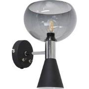 Anne Lighting - wandlamp - Fastlåst - zwart - kunststof metaal - bedla...