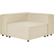 Beliani APRICA - Module Element-Beige-Kunstlinnen